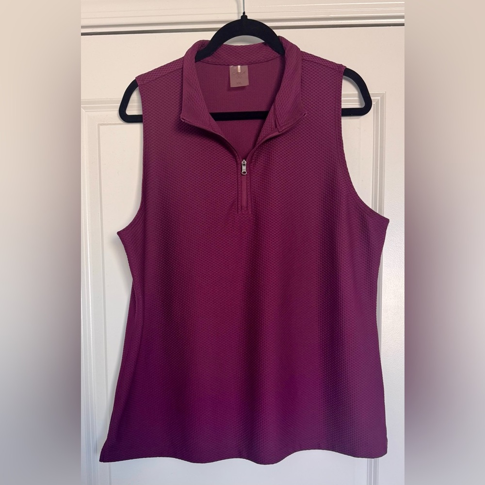 Calia sleeveless golf polo.